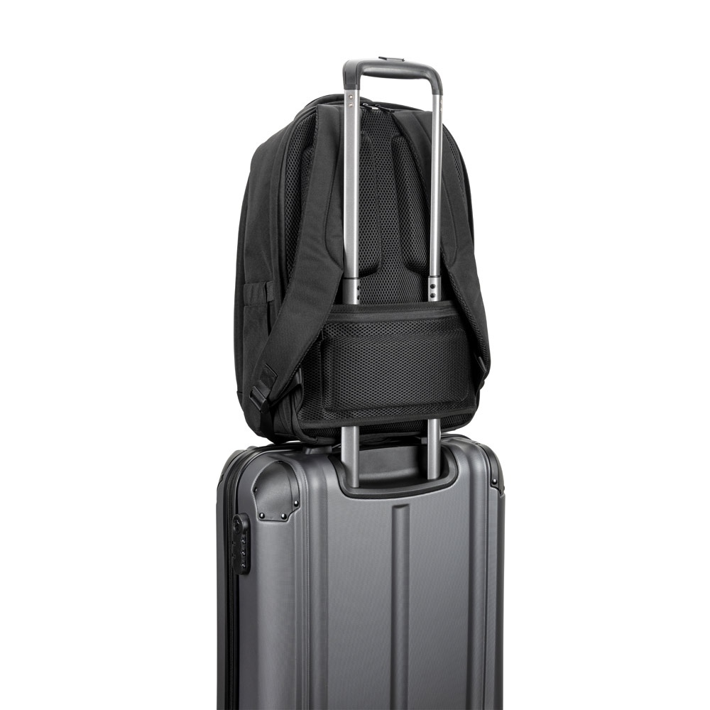 YANGON BPACK. Sac à dos antivol, en twill avec revêtement hydrofuge et polyester recyclé haute densité 600D, pour ordinateur portable de 17. 3" 7