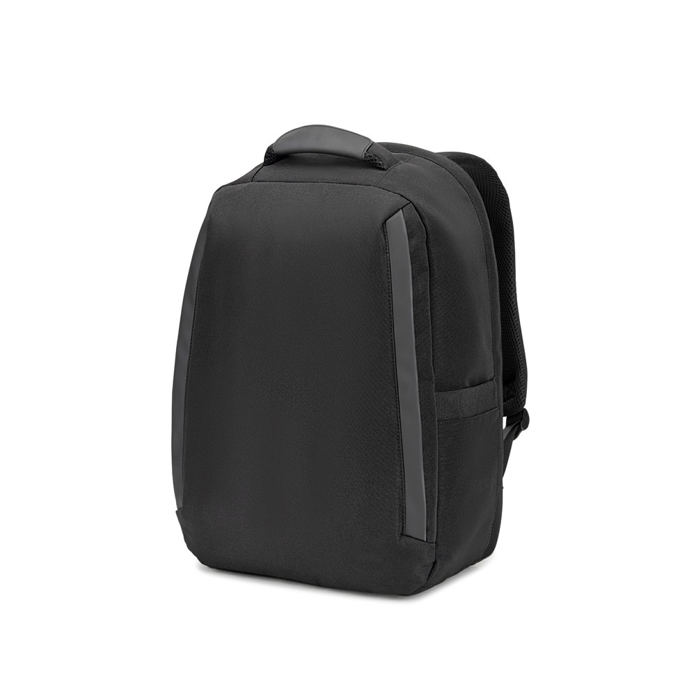 YANGON BPACK. Sac à dos antivol, en twill avec revêtement hydrofuge et polyester recyclé haute densité 600D, pour ordinateur portable de 17. 3" 2