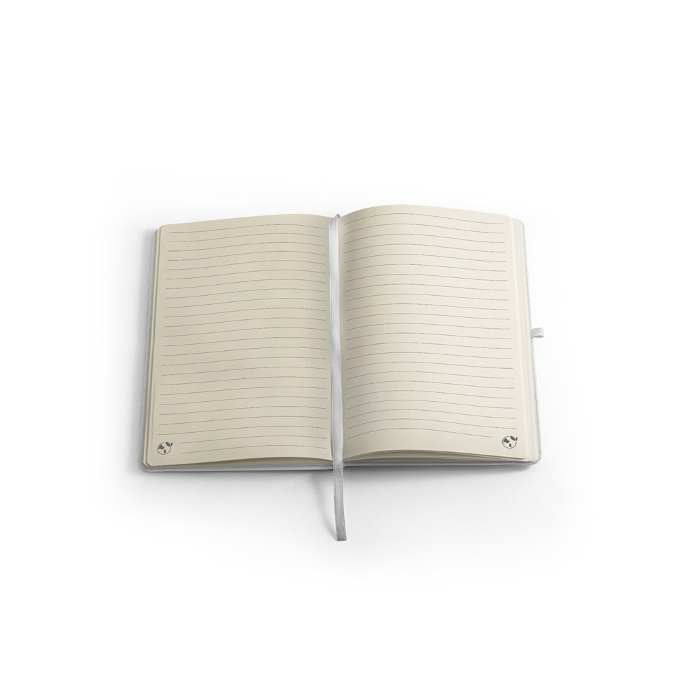 ANNE SUB. Cahier A5 en polyester recyclé (100% rPET) 300D, idéal pour la personnalisation par sublimation 5