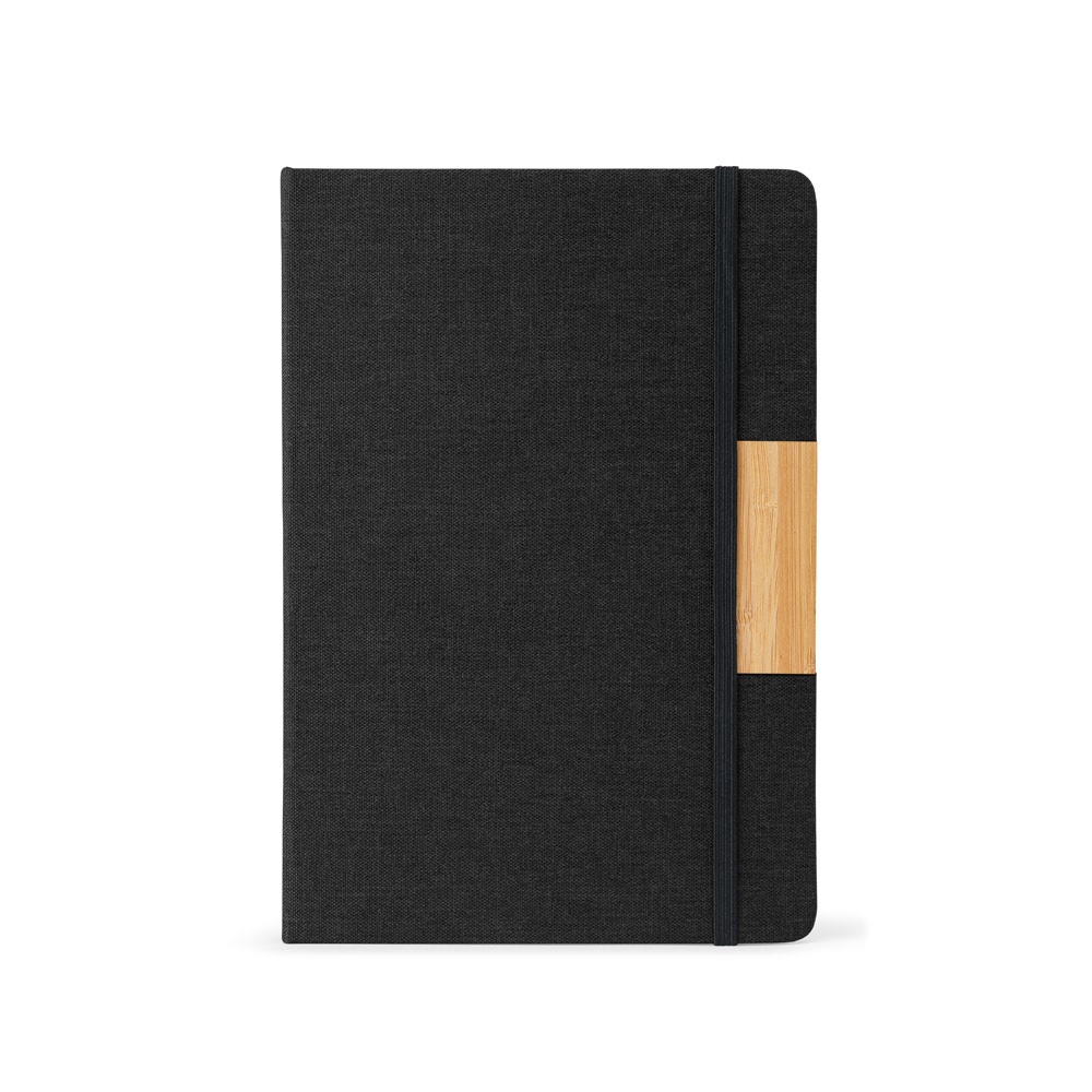 HOMERO. Set composé d'un bloc-notes A5 à couverture rigide et d'un stylo à bille en bambou 3