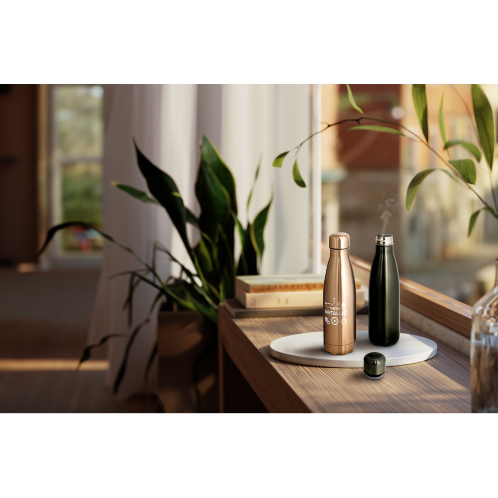 SHOW METALLIC. Gourde en acier inoxydable, finition métallique mate 510 ml 6