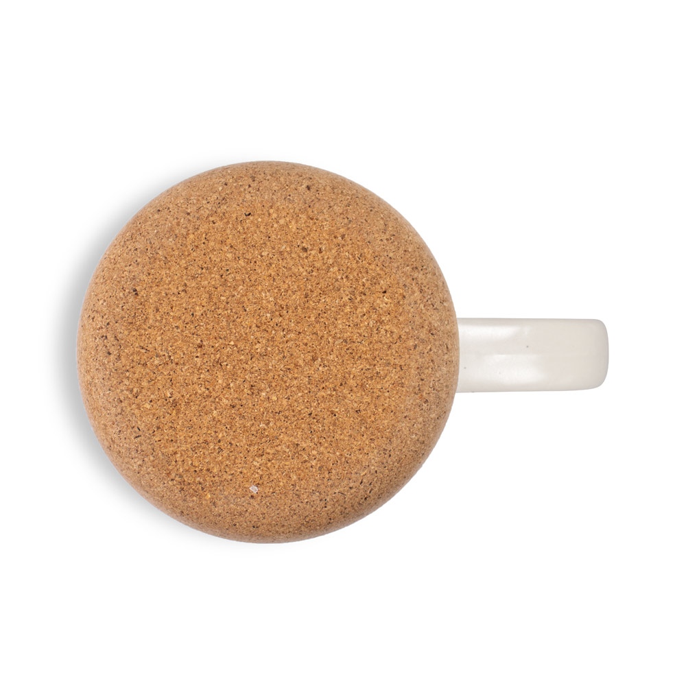 CONSTELLATION CORK. Tasse en céramique avec socle en liège 320 ml 12