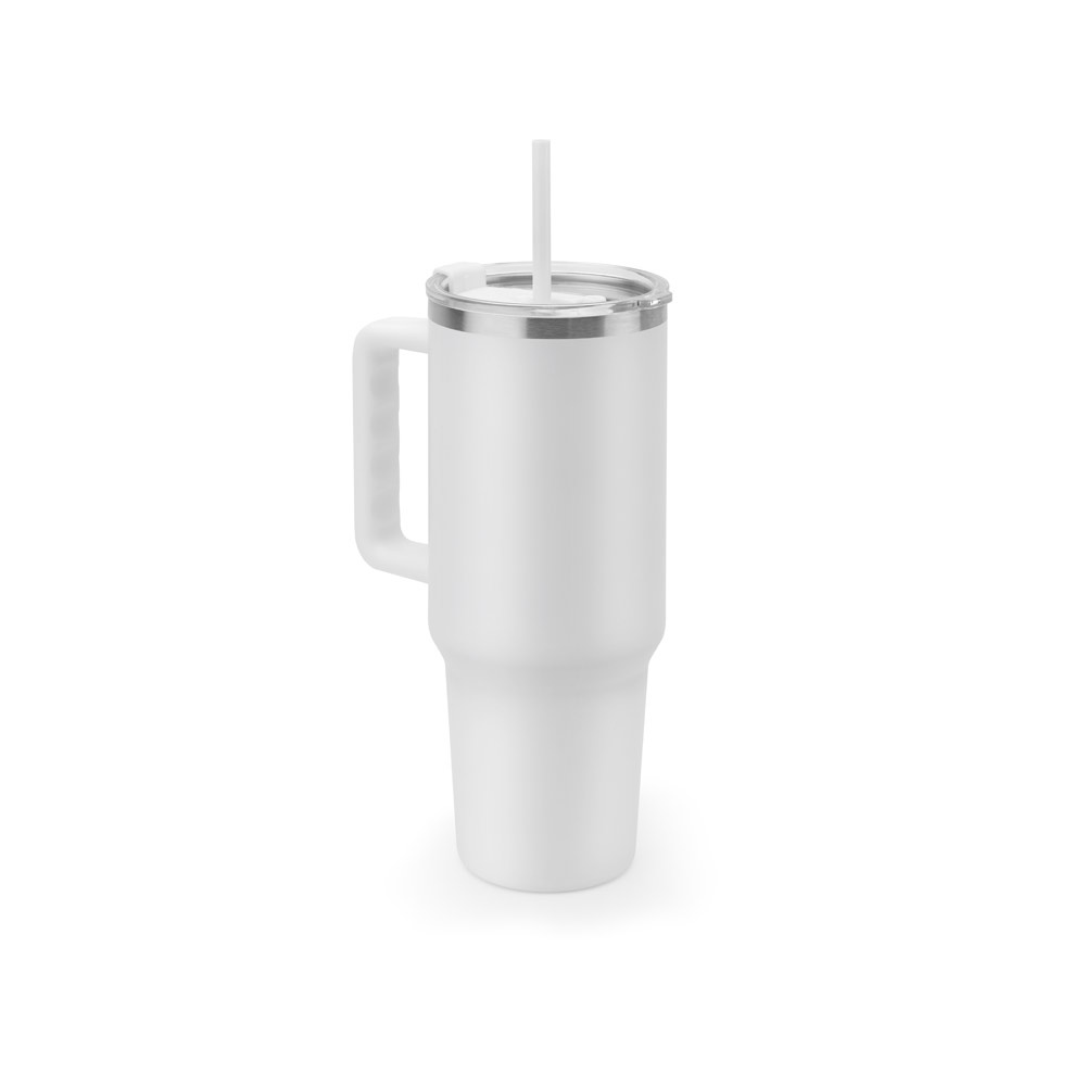 JOYNER XL. Grand gobelet de voyage en acier inoxydable (91% recyclé) avec double paroi isolée sous vide et finition mate 1300 mL 3