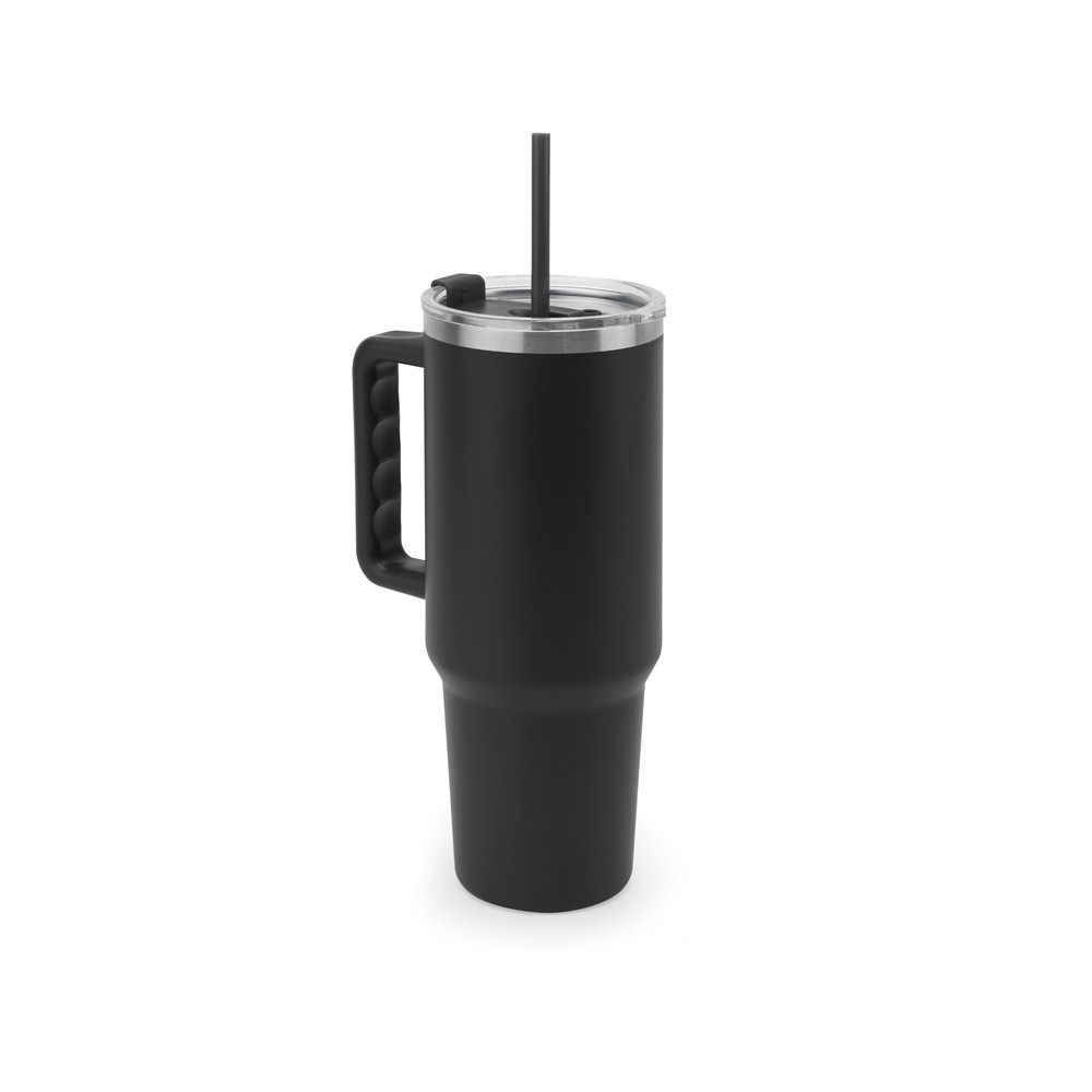 JOYNER XL. Grand gobelet de voyage en acier inoxydable (91% recyclé) avec double paroi isolée sous vide et finition mate 1300 mL 2