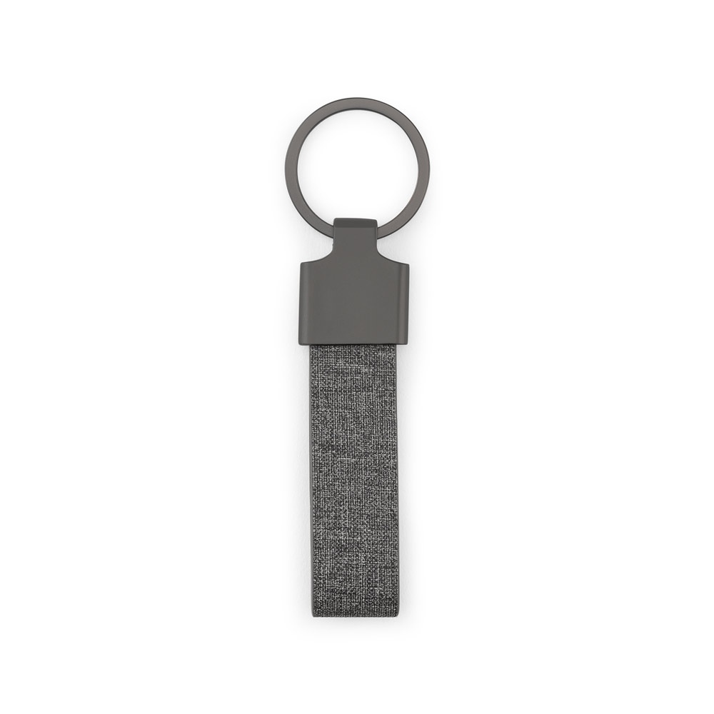 RAVEN. Porte-clés de forme rectangulaire en métal et pet recyclé (30% recyclé) 6