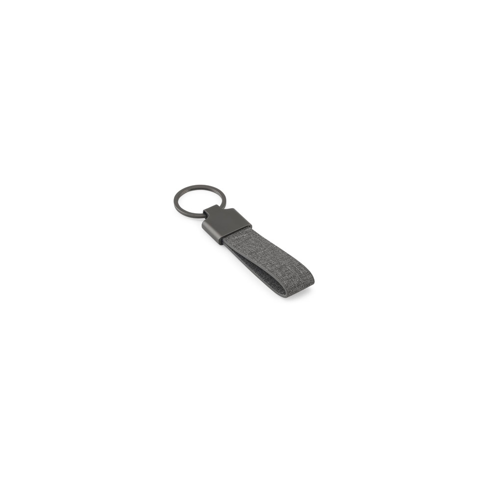 RAVEN. Porte-clés de forme rectangulaire en métal et pet recyclé (30% recyclé) 2