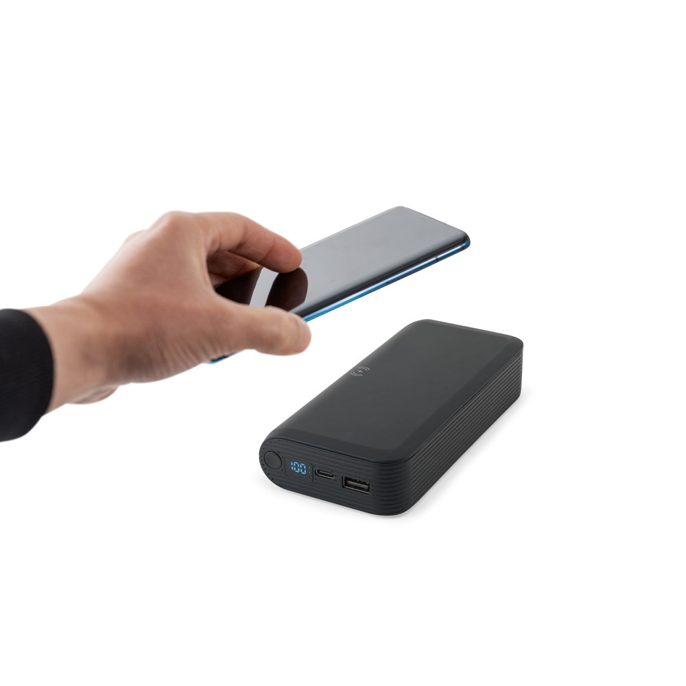 BECKER 20. Batterie nomade de 20 000 mAh en ABS recyclé (100 % rABS) avec chargeur sans fil ultrarapide de 15 W 3