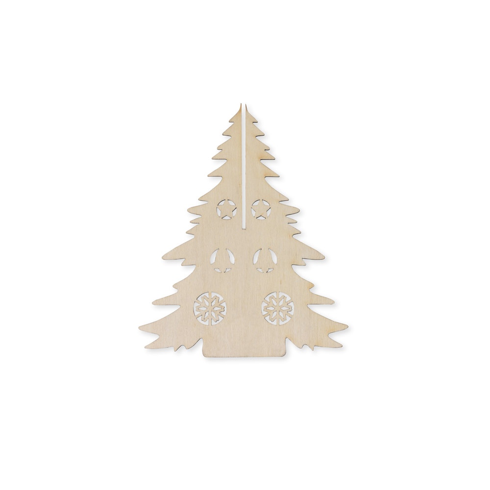 PINERY. Arbre de Noël en bois pliable à colorier 7