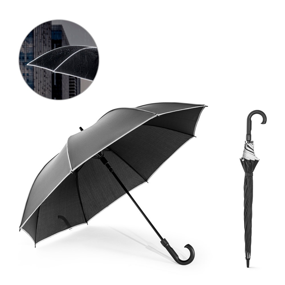 FINNLEY. Parapluie 27" en polyester recyclé (100% rPET) pongé 190T coupe-vent