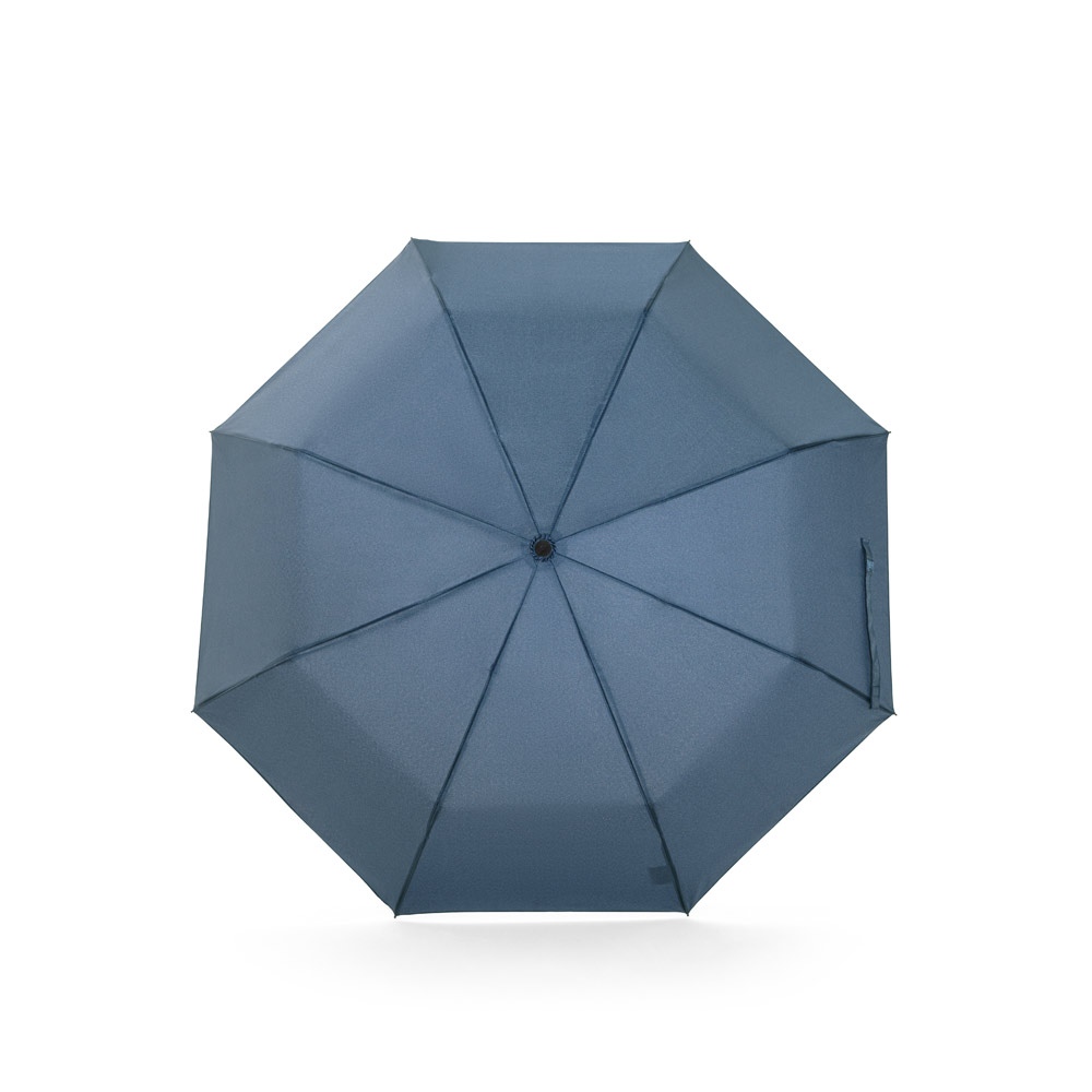 AIDEN. Parapluie 21" en polyester recyclé (100% rPET) pongé 190T, pliable en 3 parties 7