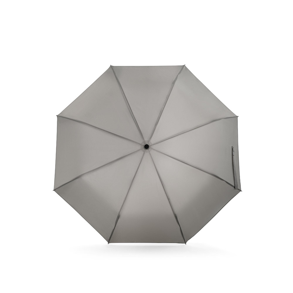 AIDEN. Parapluie 21" en polyester recyclé (100% rPET) pongé 190T, pliable en 3 parties 9
