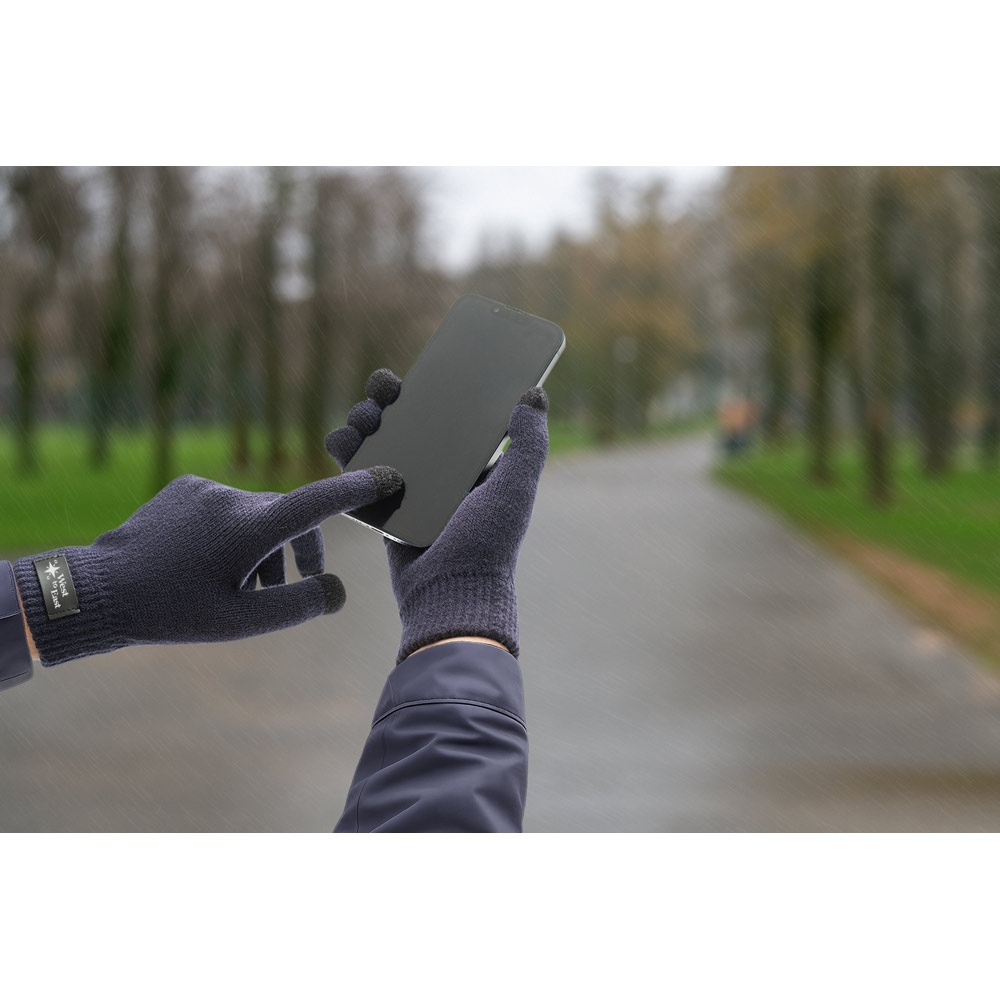 BURROW. Gants en polyester recyclé (100% rPET), avec embouts tactiles 5
