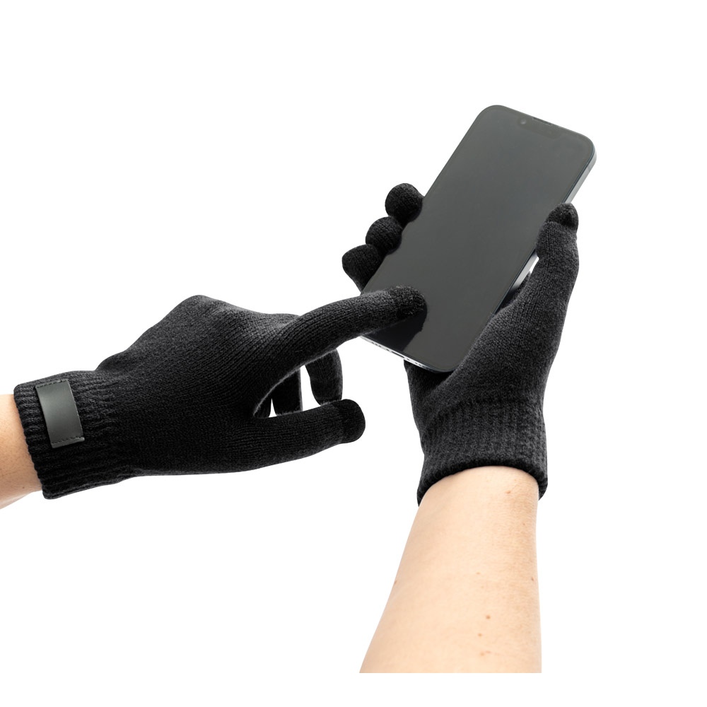 BURROW. Gants en polyester recyclé (100% rPET), avec embouts tactiles 8