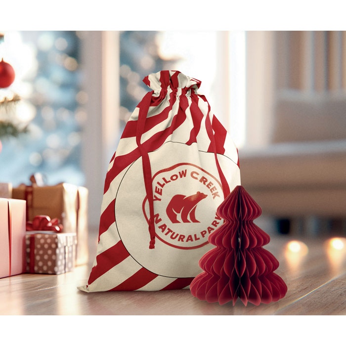 Grand sac coton Père Noël - LAUKKU 6