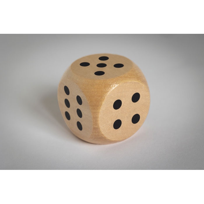 Dés en bois Schima de 5cm dia - DADO 4