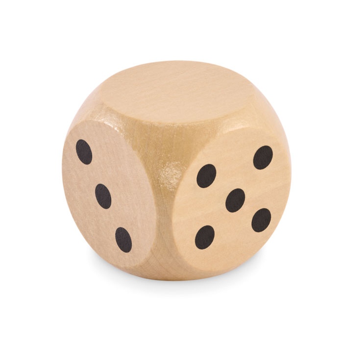 Dés en bois Schima de 5cm dia - DADO