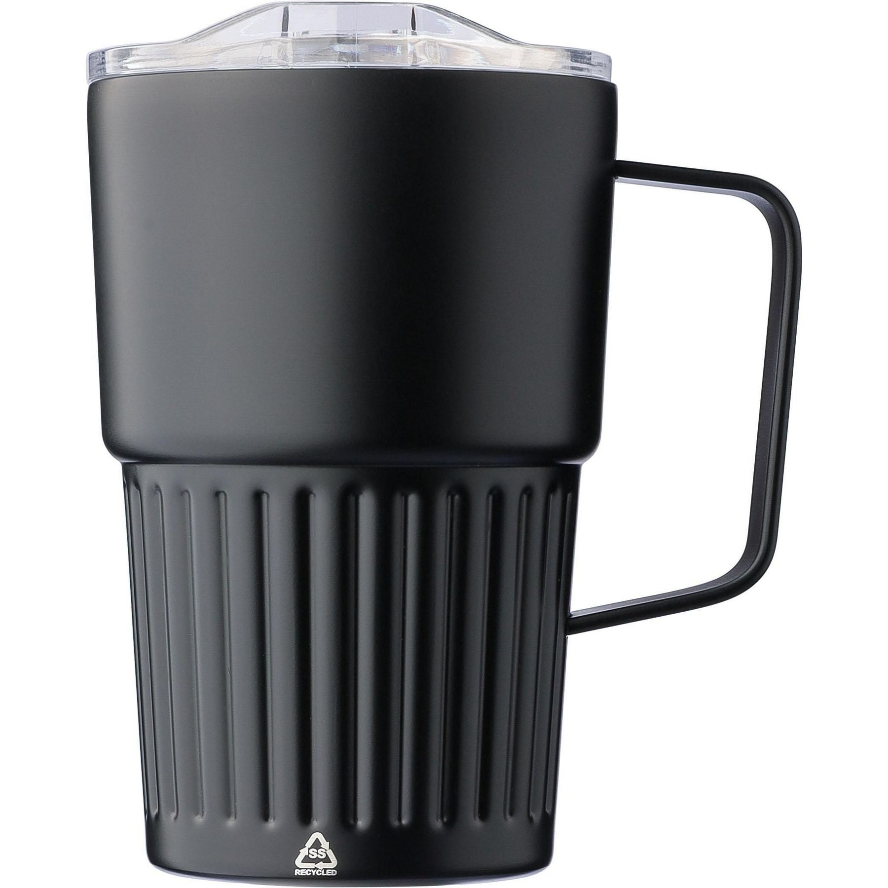 Mug nomade double paroi en acier inoxydable recyclé de 450 ml Calo