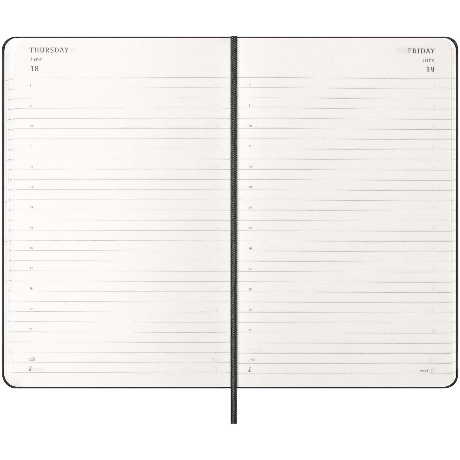 Agenda L quotidien 12 mois Moleskine à couverture rigide 23
