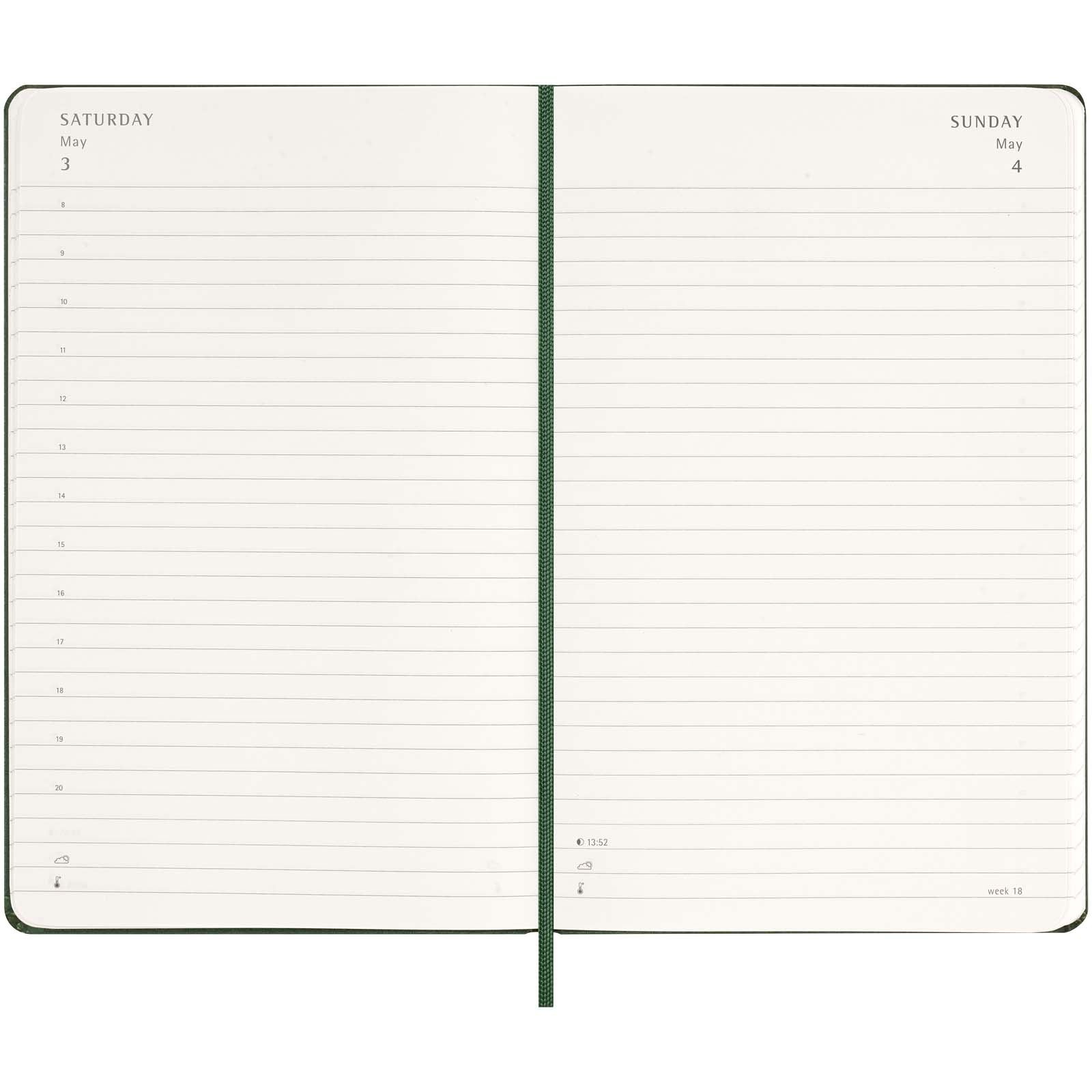 Agenda L quotidien 12 mois Moleskine à couverture rigide 24