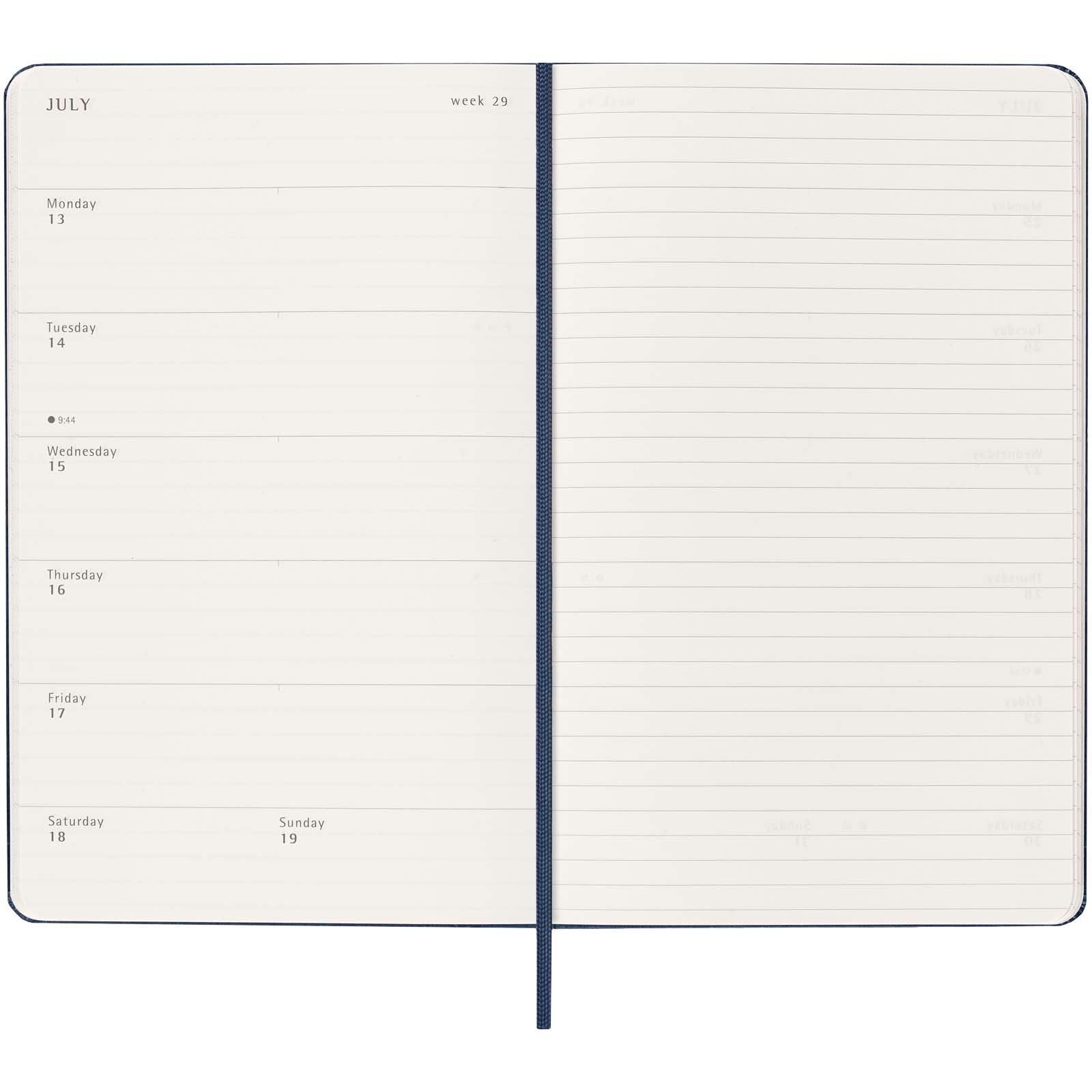 Agenda L hebdomadaire 12 mois Moleskine à couverture rigide 26