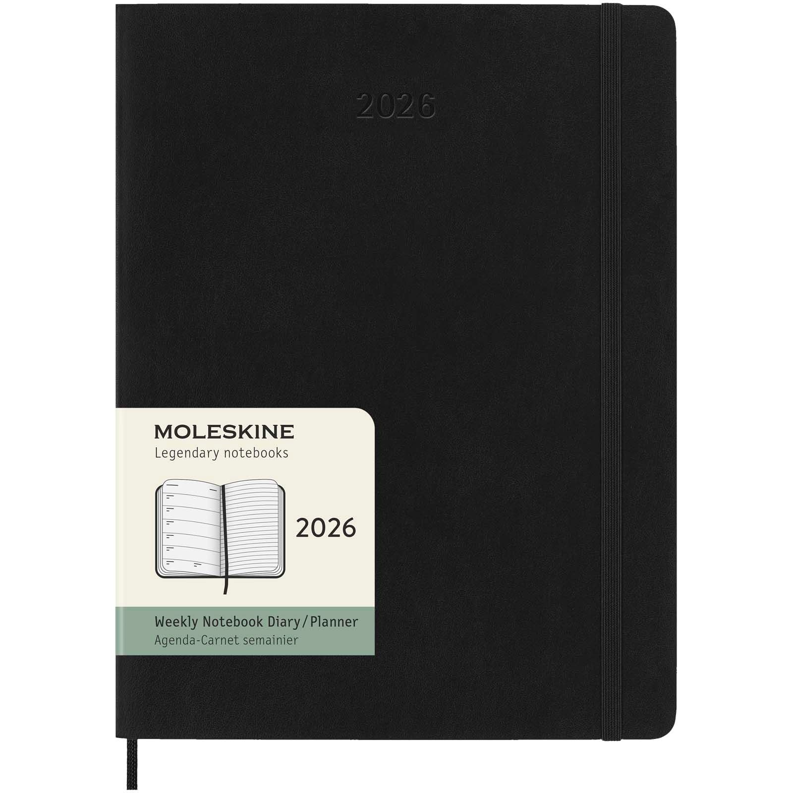 Agenda XL 12 mois Moleskine à couverture souple