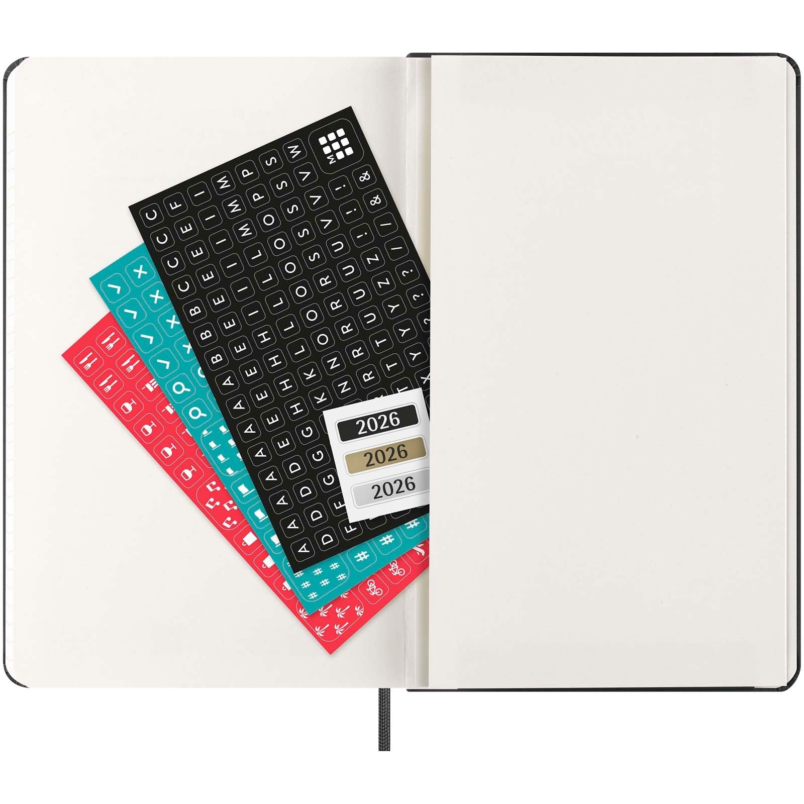 Agenda L hebdomadaire horizontal 12 mois Moleskine à couverture rigide 5