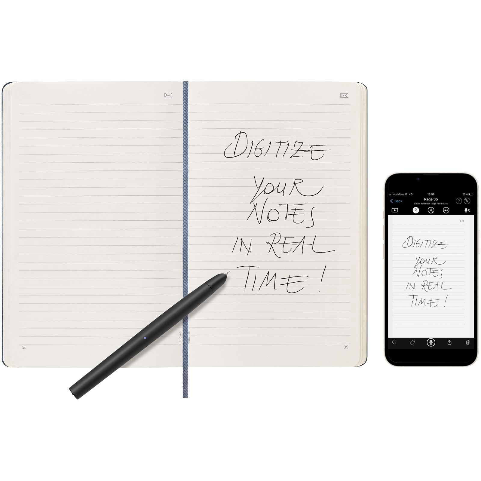 Carnet L Moleskine Smart - ligné 15