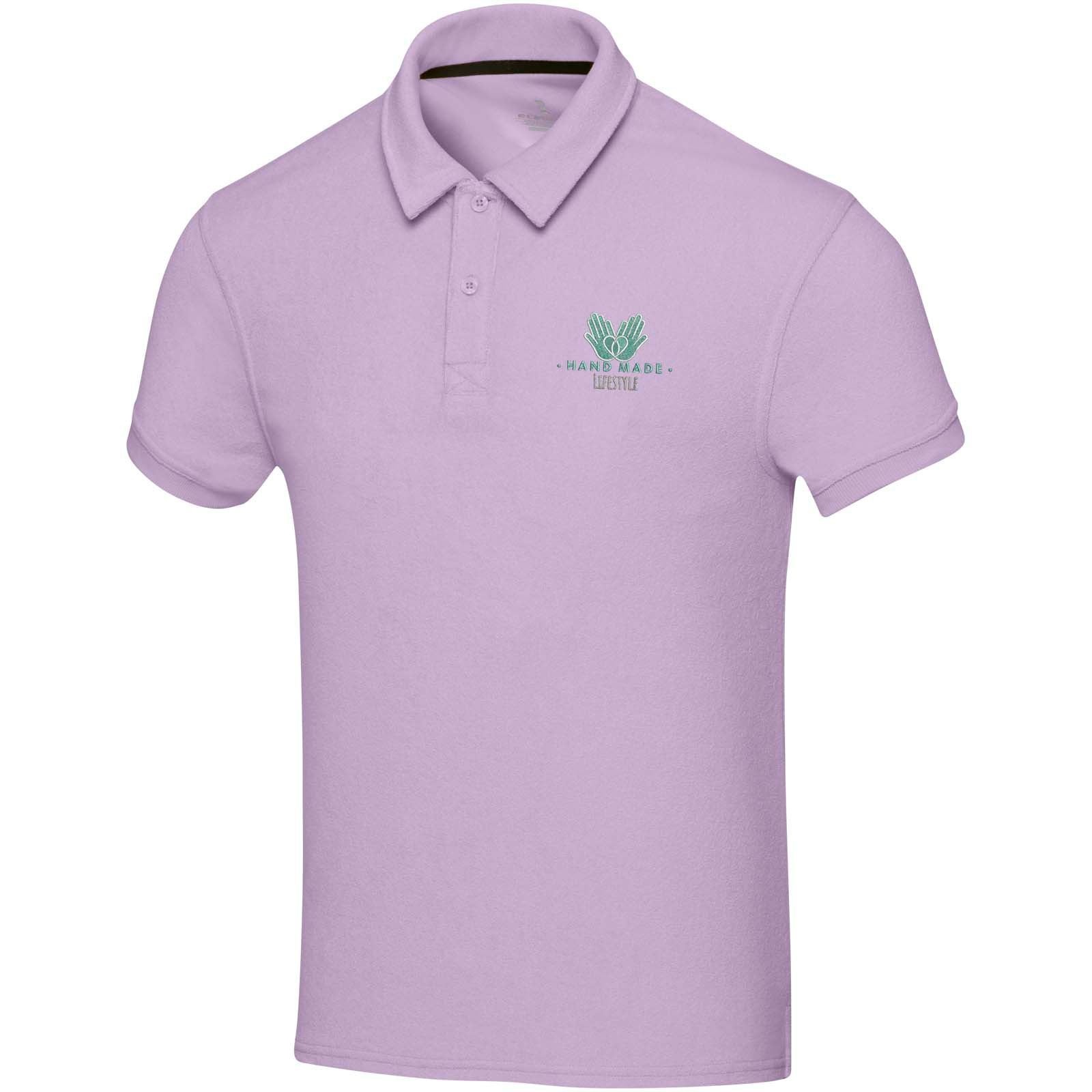 Polo Akoya unisexe en tissu éponge recyclé 11
