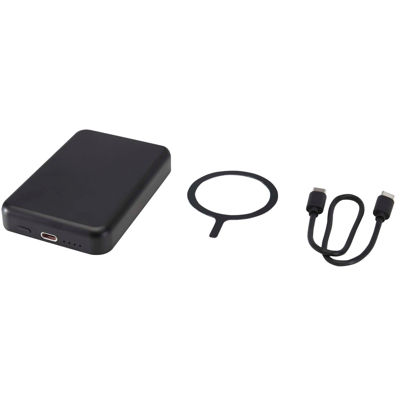 Batterie de secours Acrab magnétique sans fil de 5 000 mAh et 15 W avec PD de 20 W - fabriquée en plastique recyclé 12