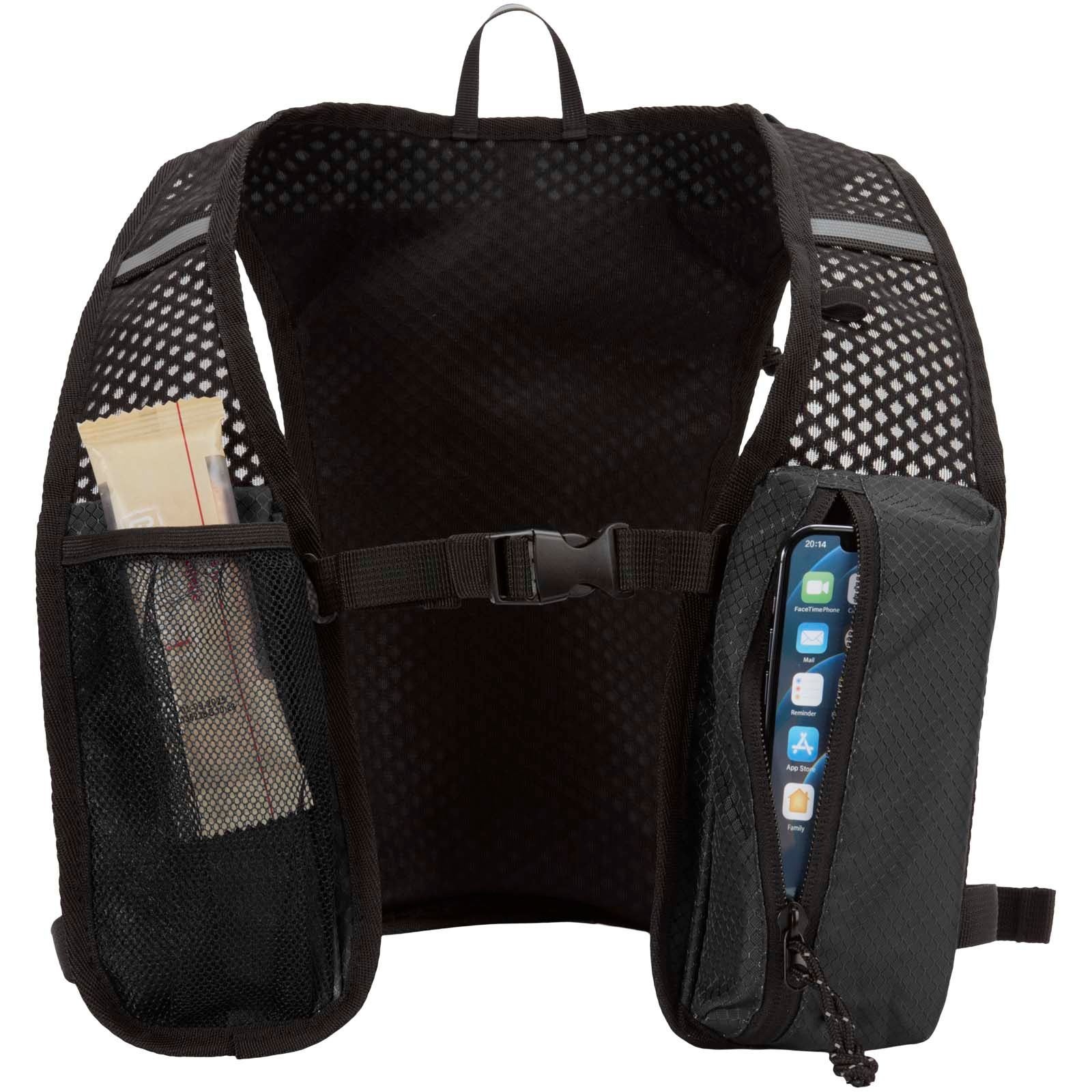 Gilet de course Nomad de 5 L en matériaux recyclés certifiés GRS avec système d’hydratation 14