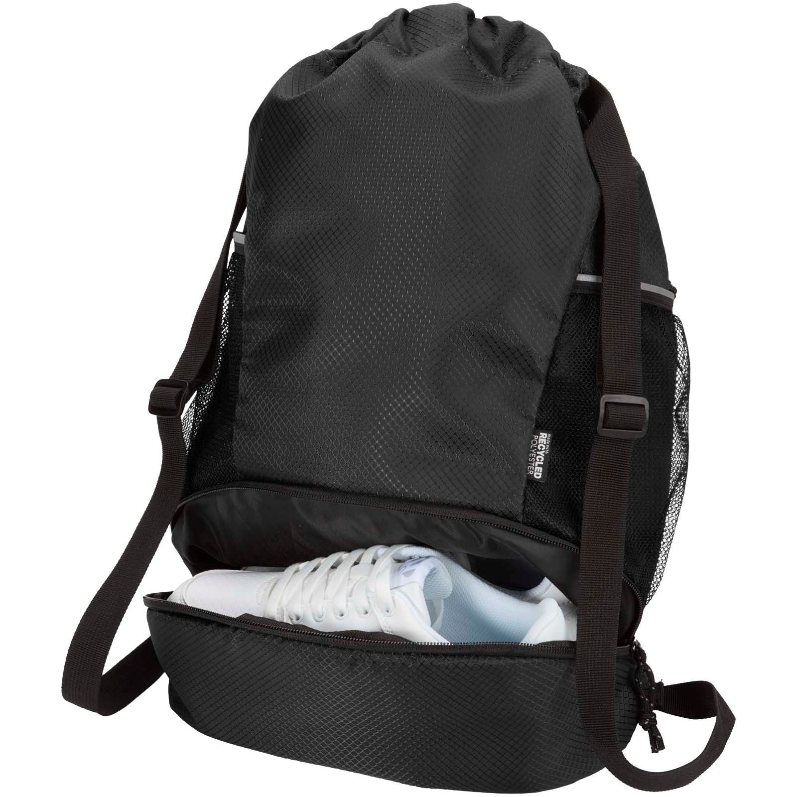 Sac de sport Nomad à cordon en matériaux recyclés certifiés GRS avec compartiment inférieur de 18 L 14