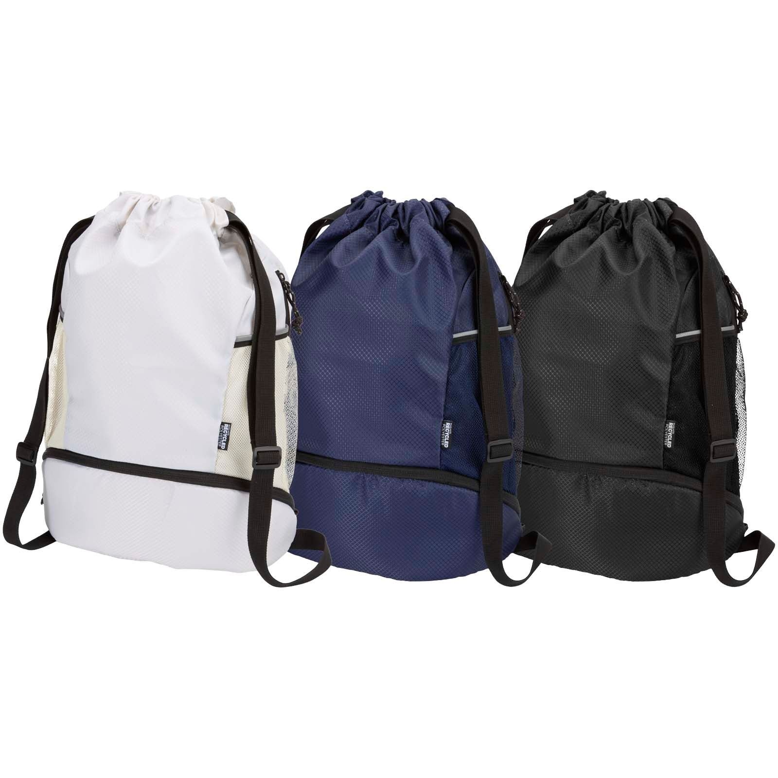 Sac de sport Nomad à cordon en matériaux recyclés certifiés GRS avec compartiment inférieur de 18 L 21