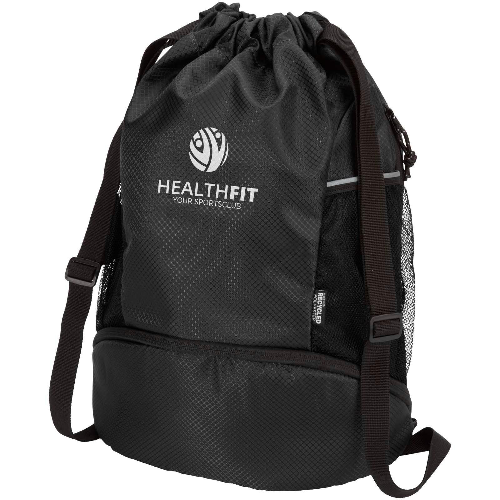 Sac de sport Nomad à cordon en matériaux recyclés certifiés GRS avec compartiment inférieur de 18 L 8