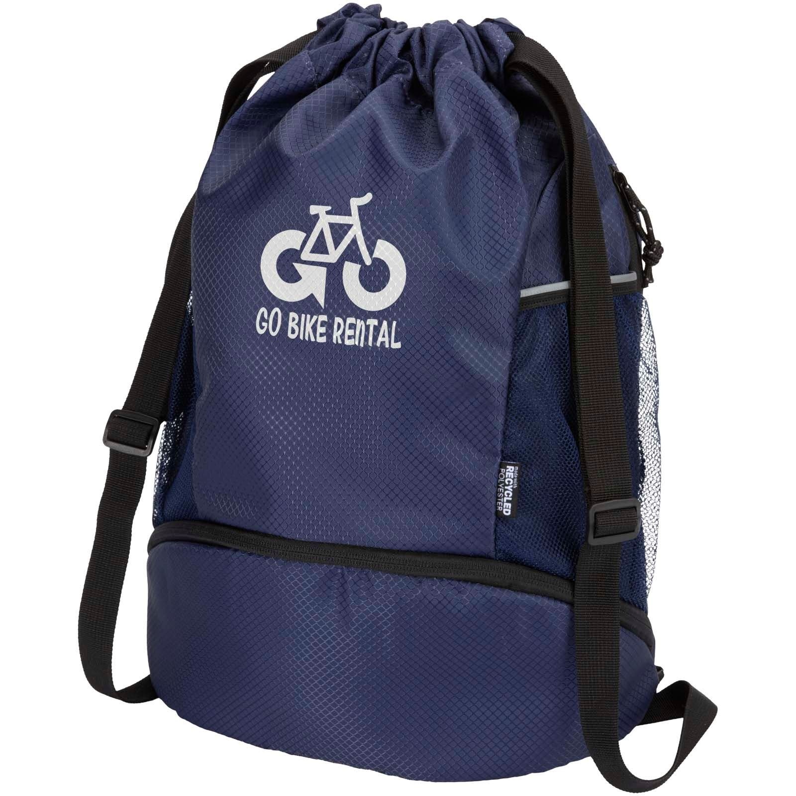 Sac de sport Nomad à cordon en matériaux recyclés certifiés GRS avec compartiment inférieur de 18 L 9