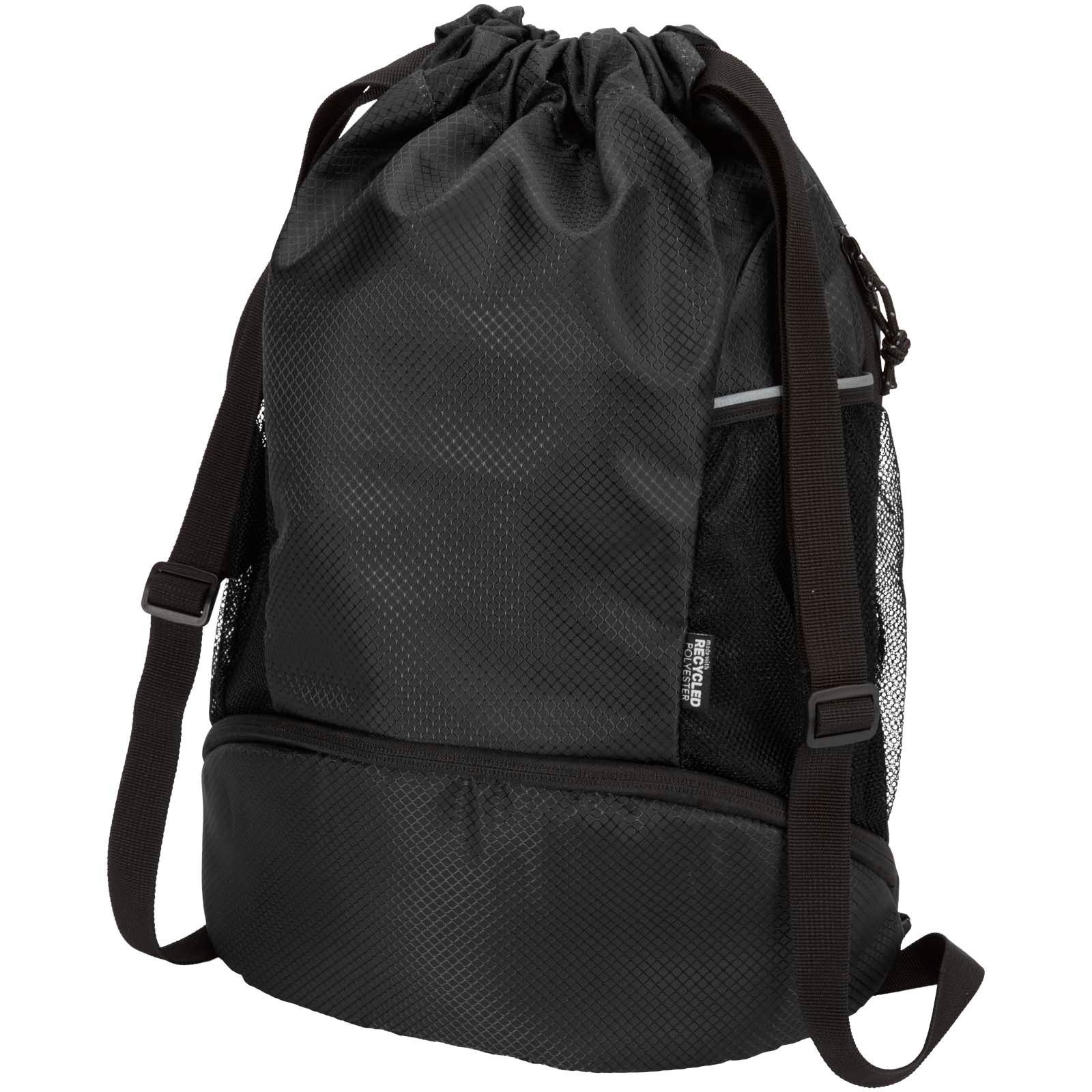 Sac de sport Nomad à cordon en matériaux recyclés certifiés GRS avec compartiment inférieur de 18 L