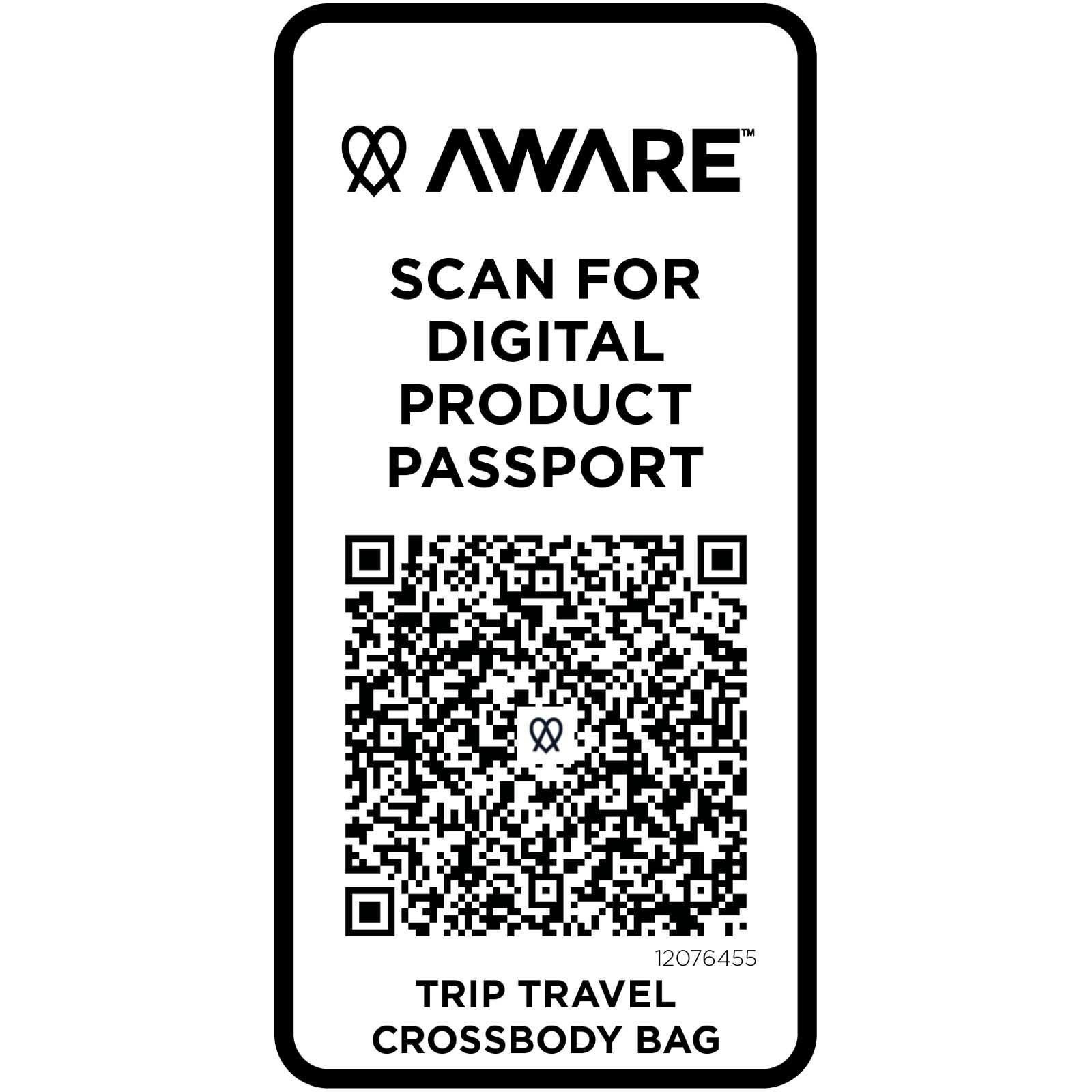 Sac bandoulière de voyage Trip Aware™ de 1 L en matériaux recyclés 18