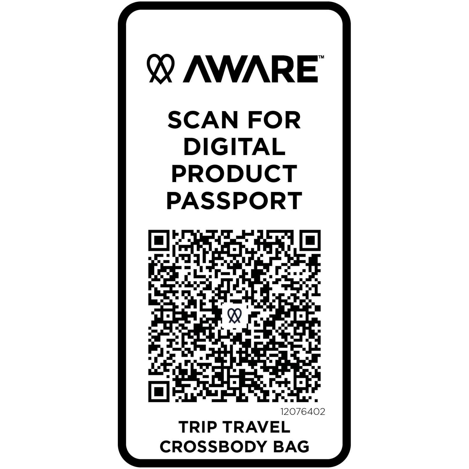 Sac bandoulière de voyage Trip Aware™ de 1 L en matériaux recyclés 19