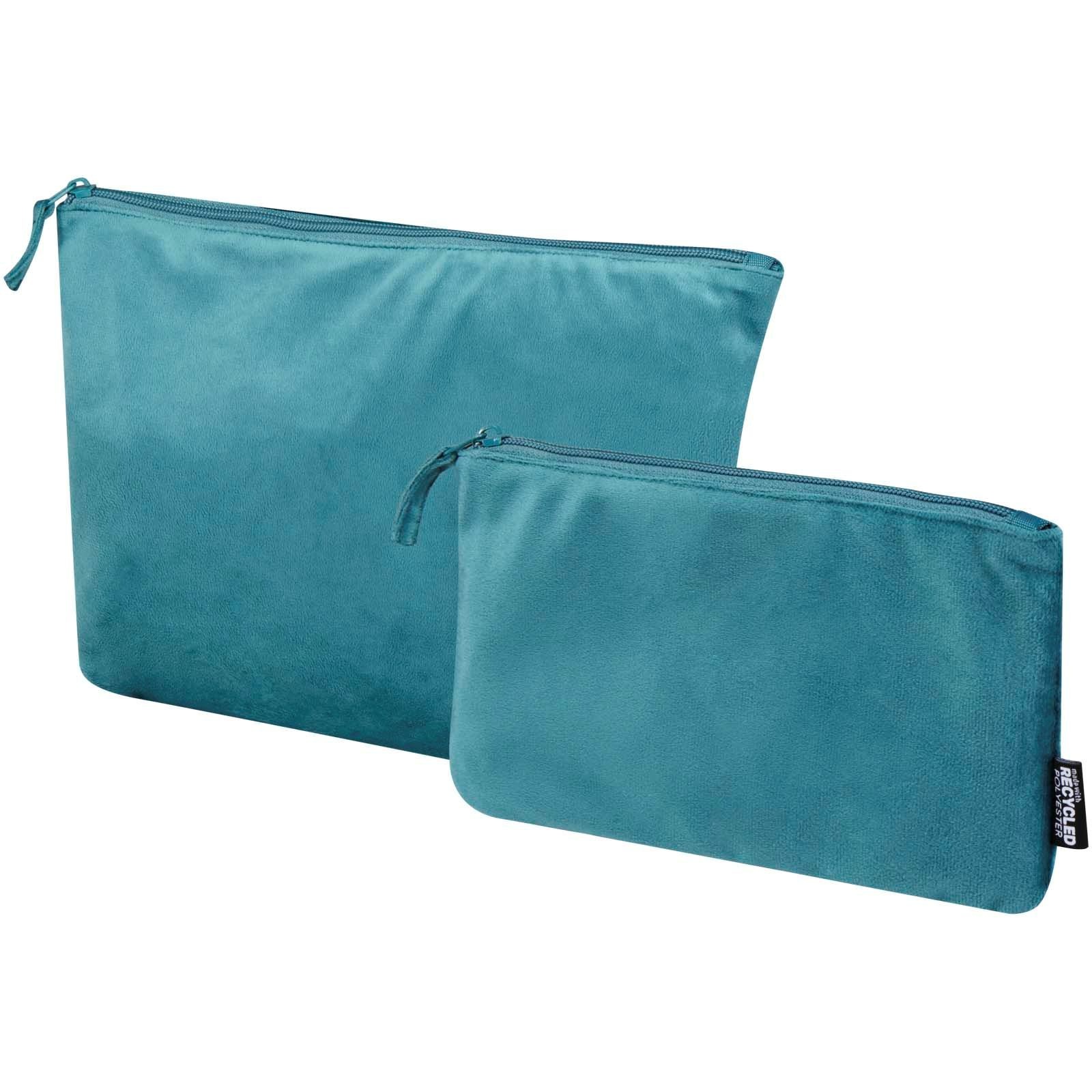 Set de trousses de toilette en velvet gomme recyclées GRS Swift 3