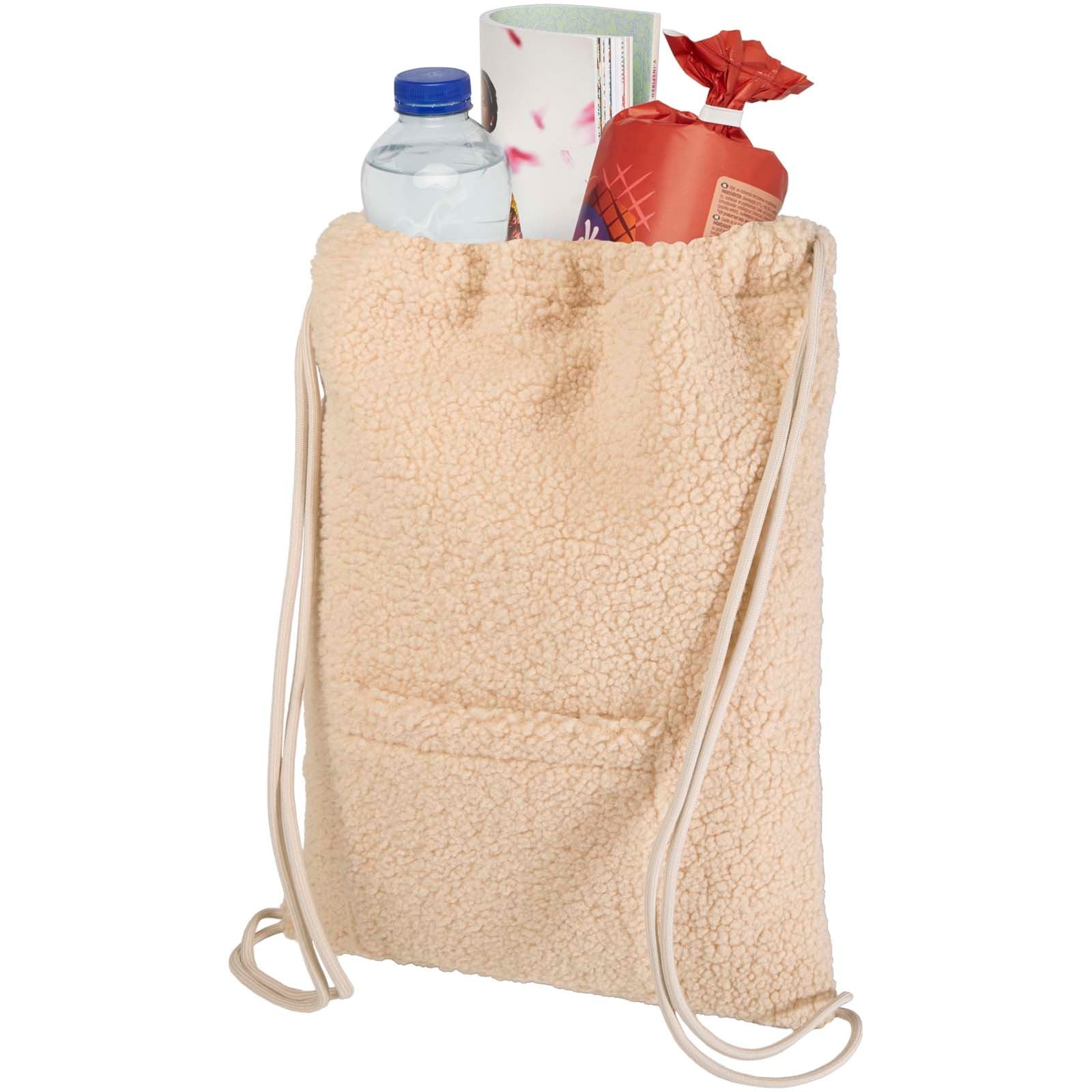 Sac à dos avec cordon sherpa recyclé GRS de 9 L Bear 9