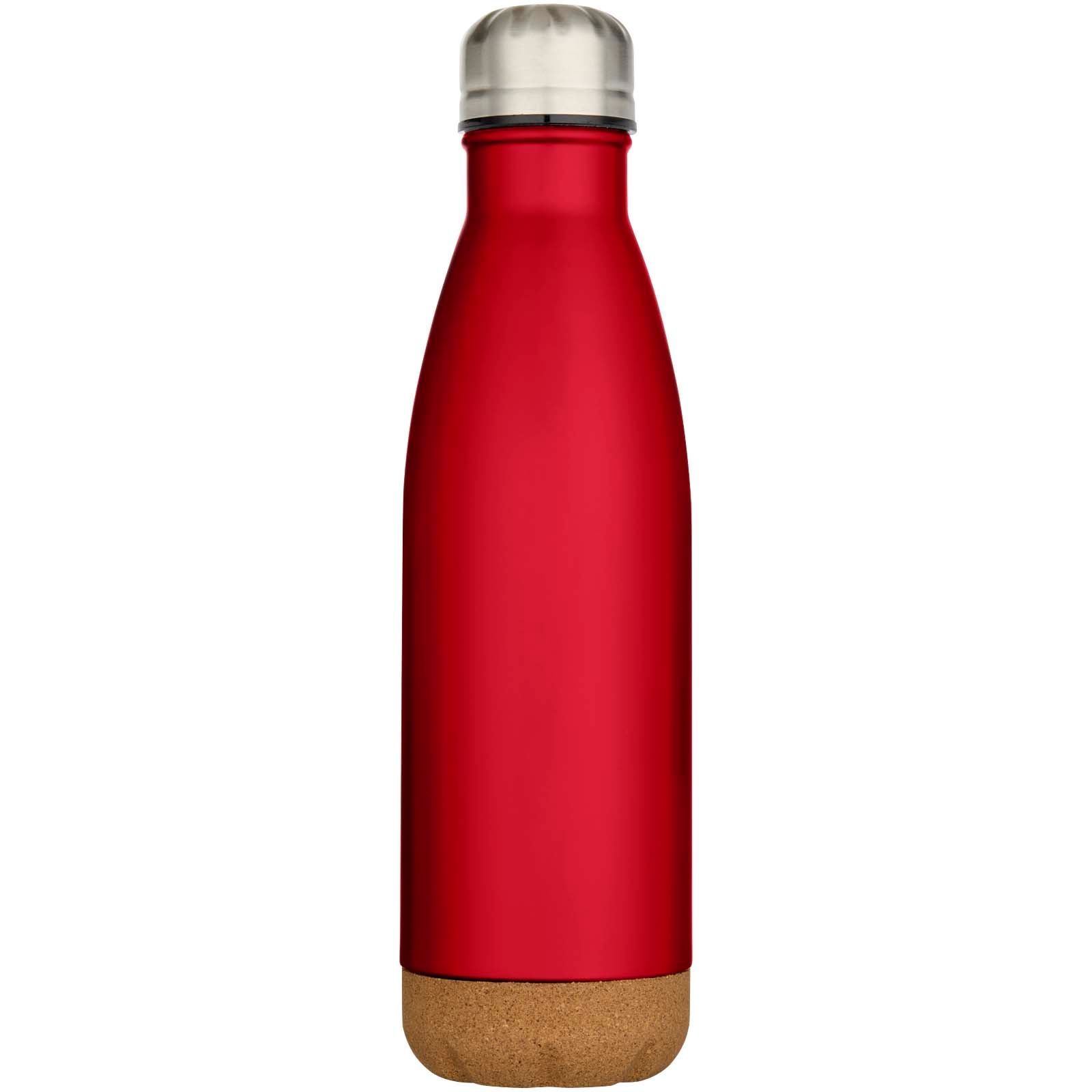 Bouteille d’eau Cove de 500 ml en acier inoxydable isolée sous vide et à double paroi avec détails en liège 10