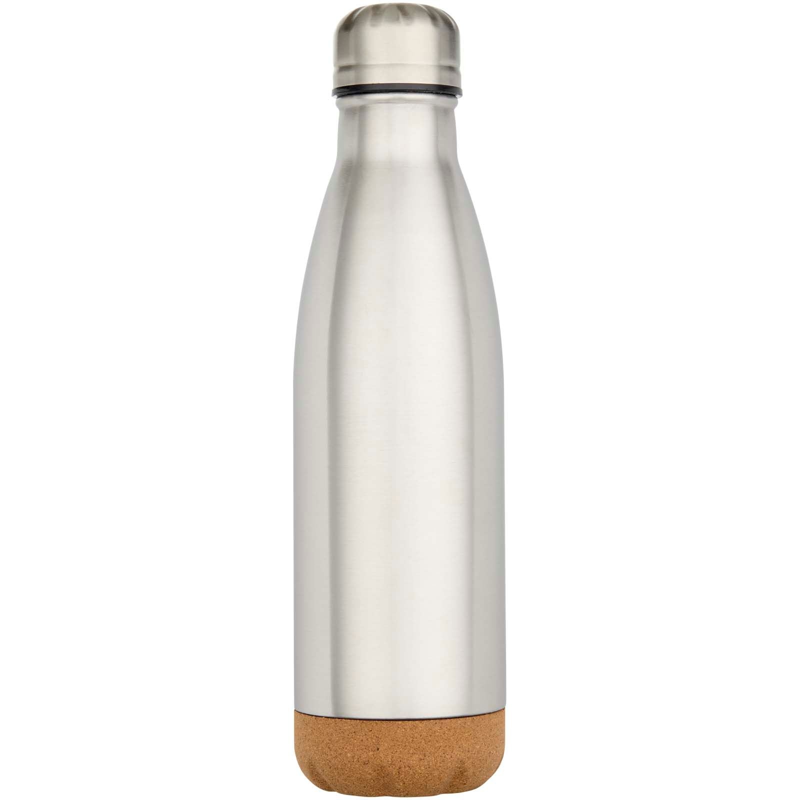 Bouteille d’eau Cove de 500 ml en acier inoxydable isolée sous vide et à double paroi avec détails en liège 12