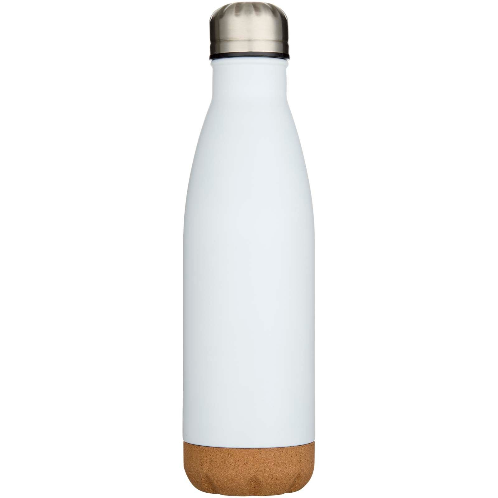 Bouteille d’eau Cove de 500 ml en acier inoxydable isolée sous vide et à double paroi avec détails en liège 13