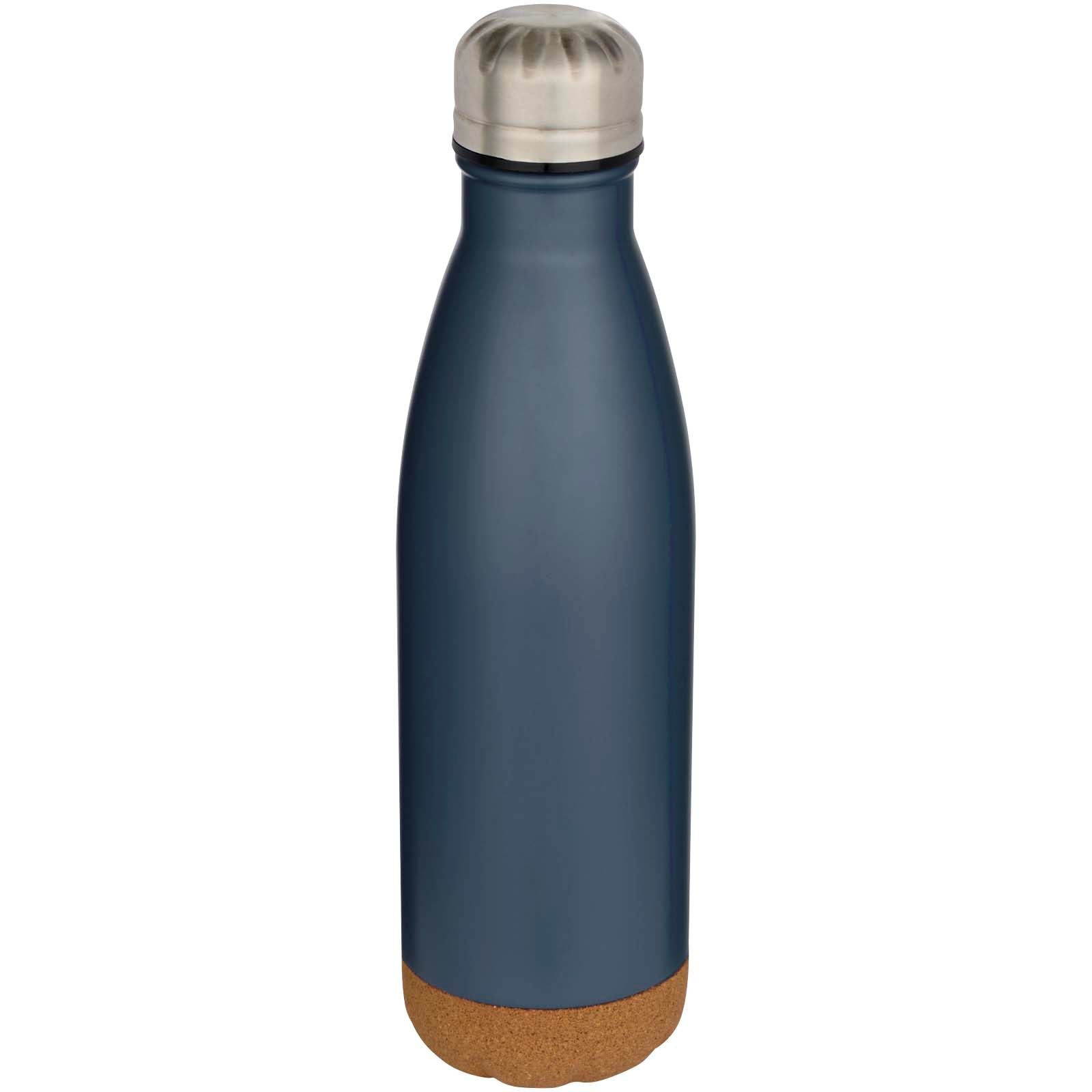 Bouteille d’eau Cove de 500 ml en acier inoxydable isolée sous vide et à double paroi avec détails en liège 3