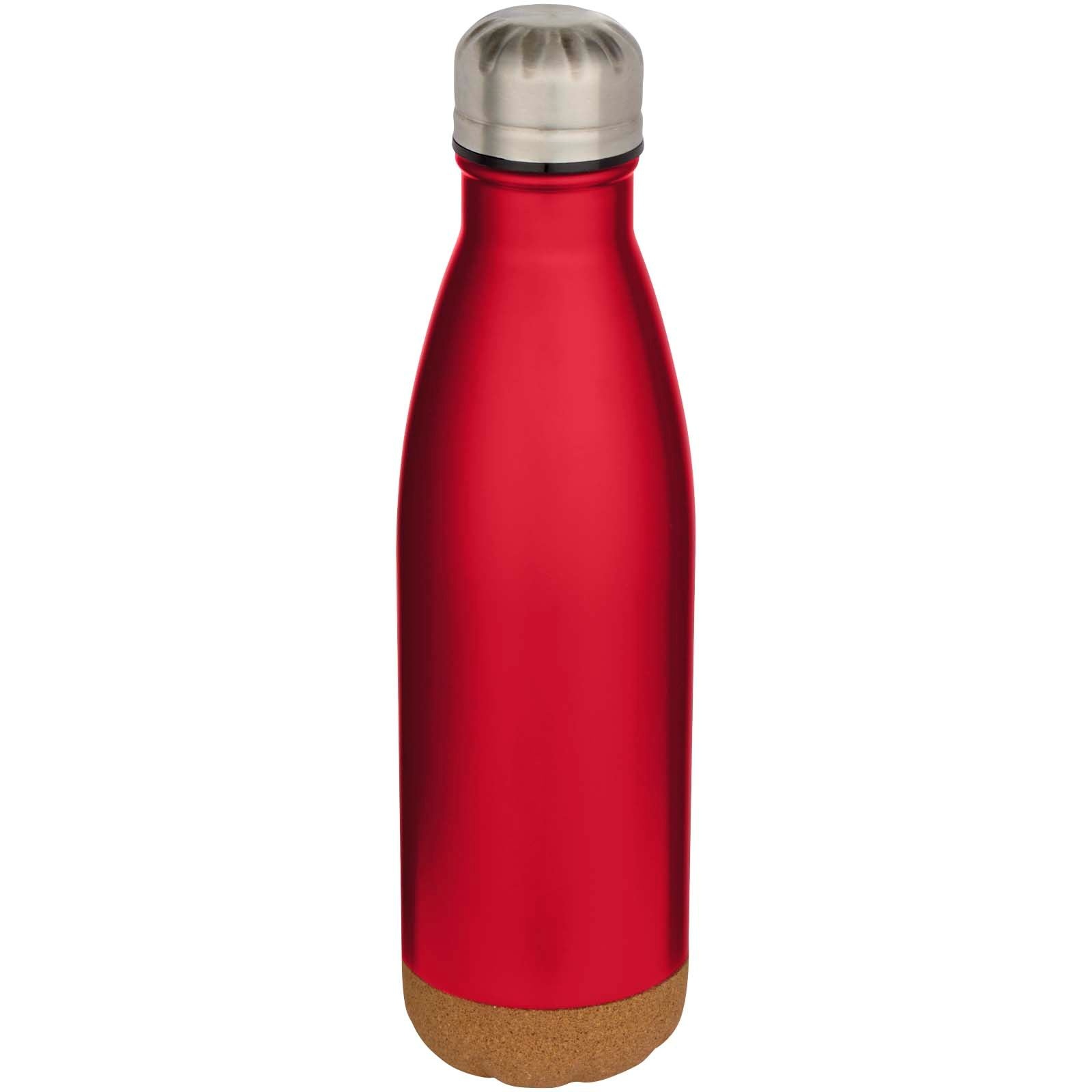 Bouteille d’eau Cove de 500 ml en acier inoxydable isolée sous vide et à double paroi avec détails en liège 4