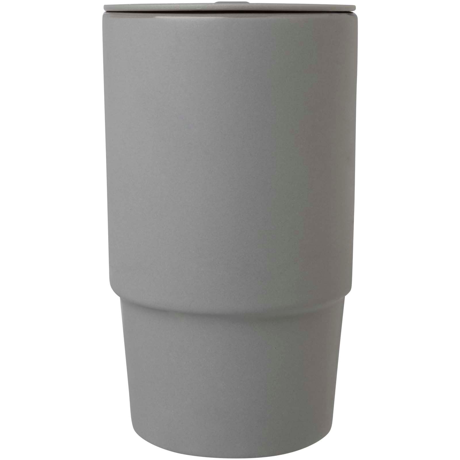 Mug Carter en céramique de 450 ml avec couvercle en plastique 6