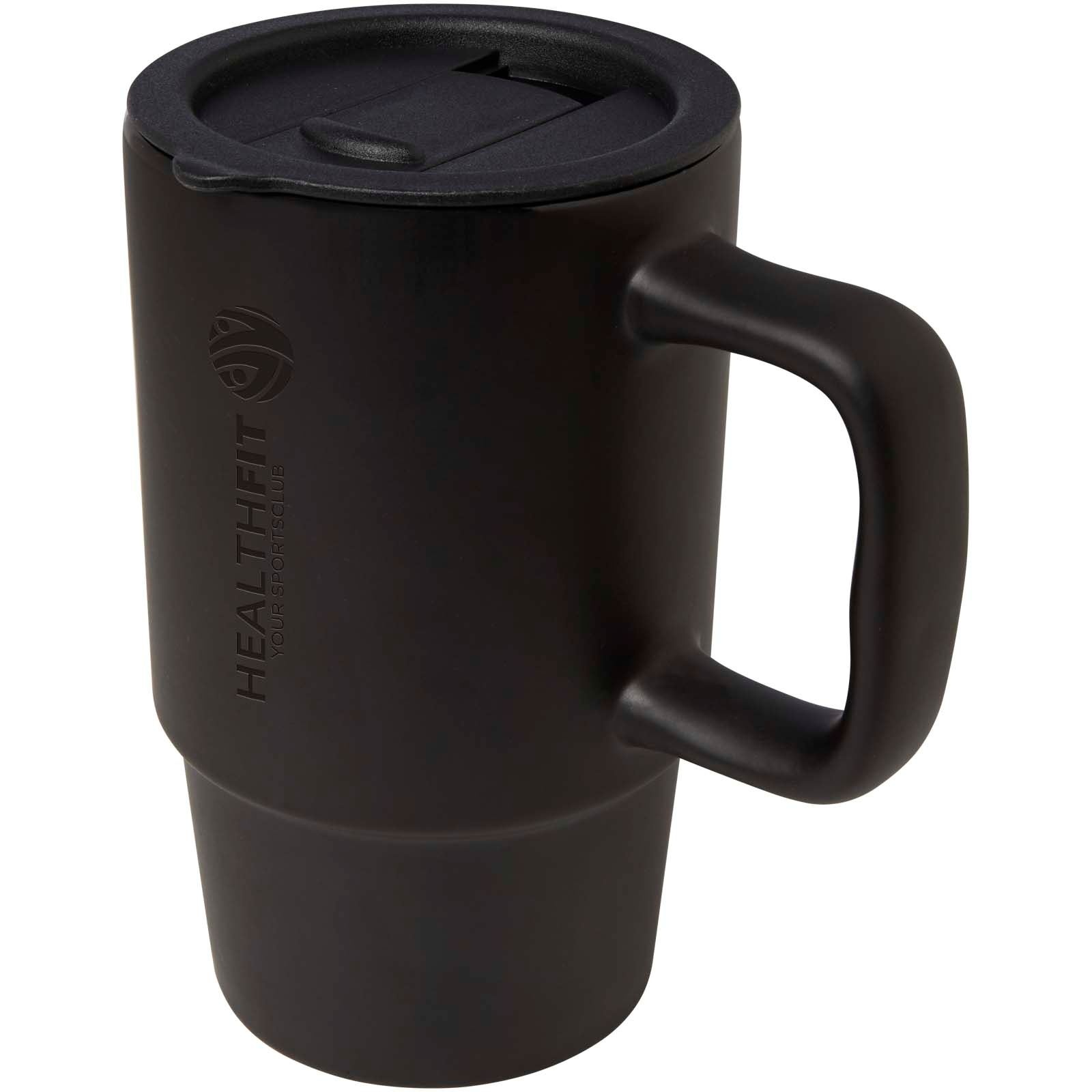 Mug Carter en céramique de 450 ml avec couvercle en plastique 8