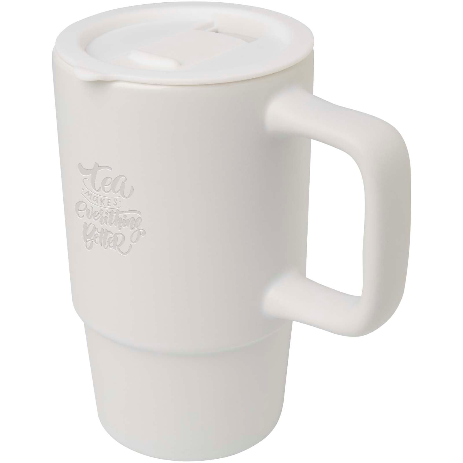 Mug Carter en céramique de 450 ml avec couvercle en plastique 10