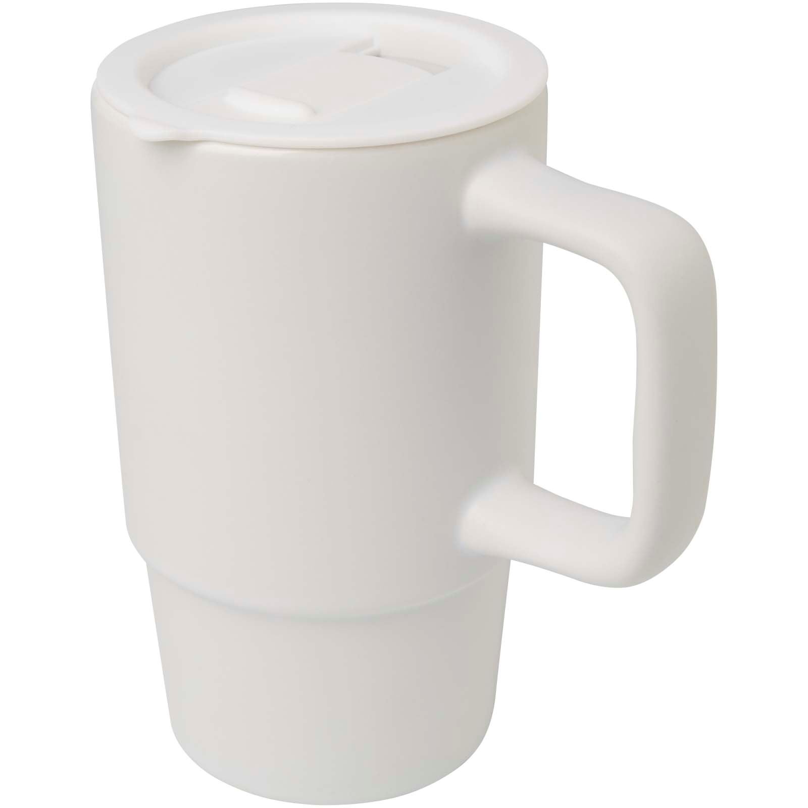 Mug Carter en céramique de 450 ml avec couvercle en plastique 4
