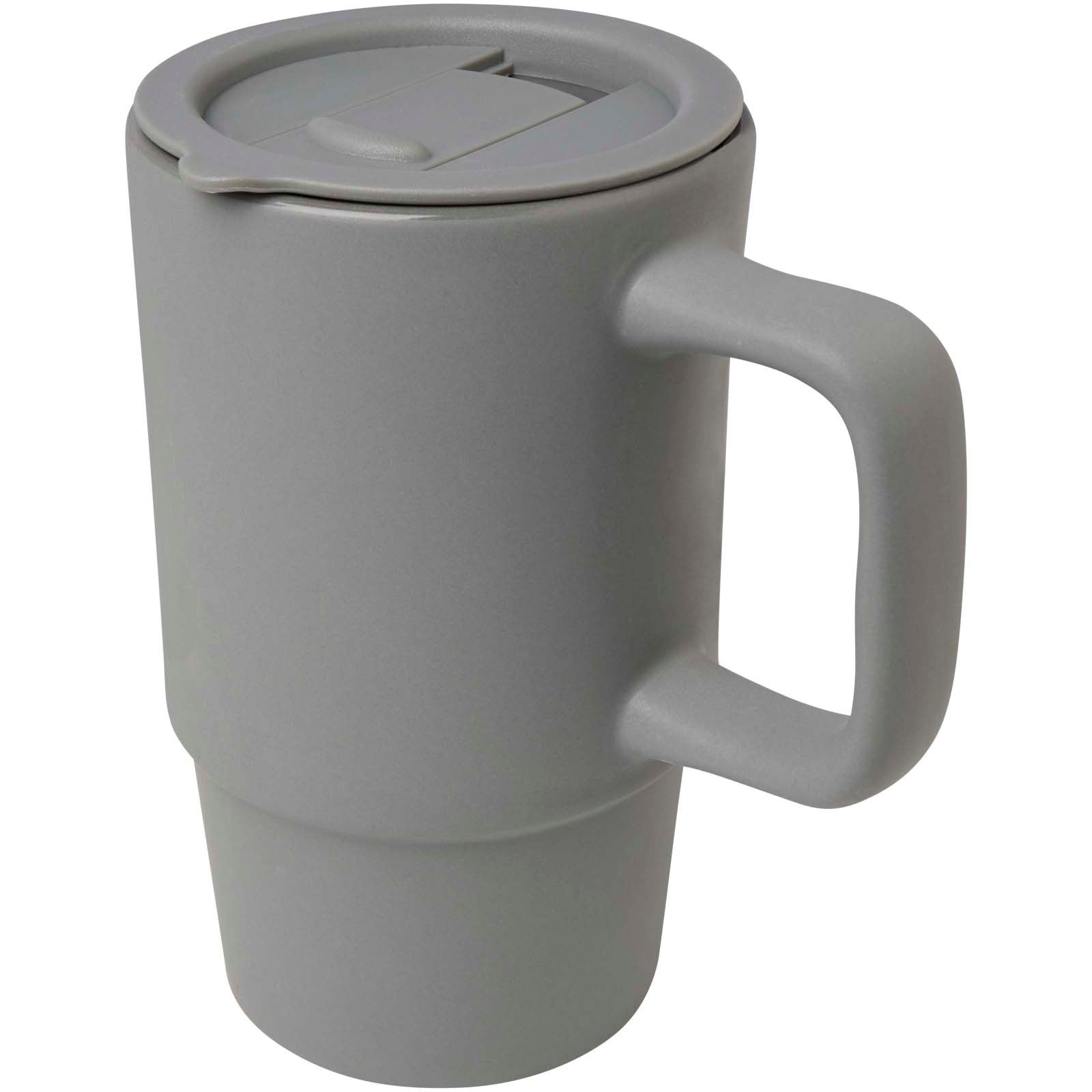 Mug Carter en céramique de 450 ml avec couvercle en plastique 3