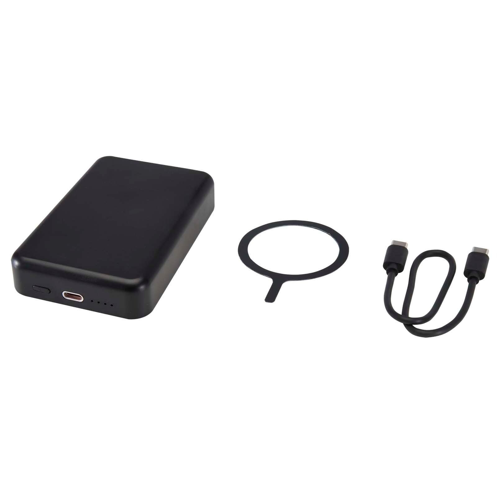 Batterie de secours Acrab magnétique sans fil de 10 000 mAh et 15 W avec PD de 20 W - fabriquée en plastique recyclé 12